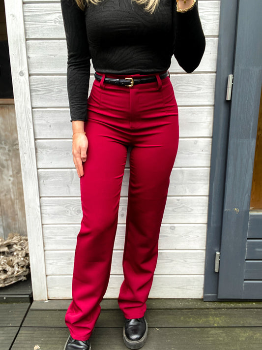 Yara Pantalon Bordeaux